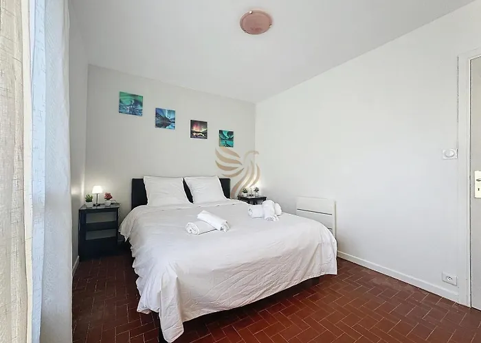 2-room, 4 Guests, Beach/port 5 Min, Wi-fi, Parking Apartmán